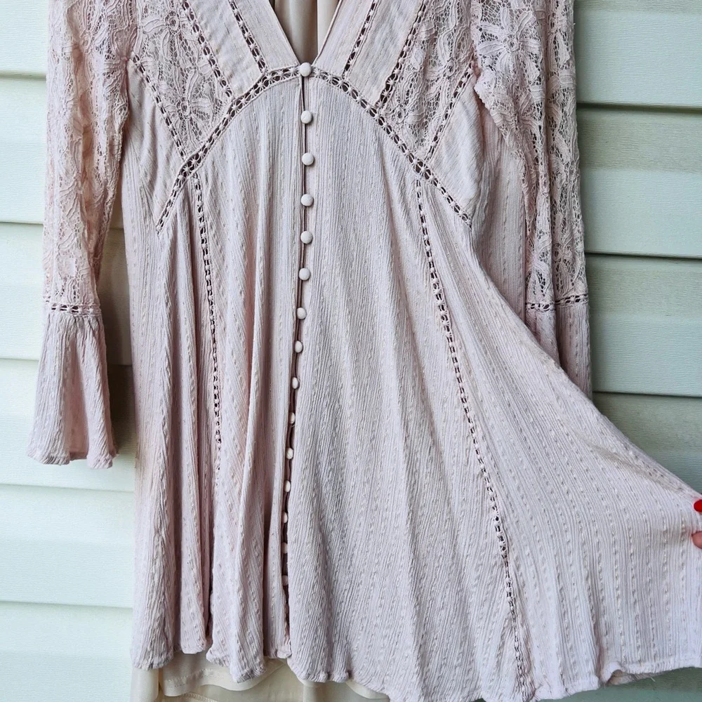Altar’d State Bell Sleeve Babydoll Dress - Picture 3 of 10